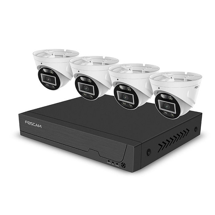 Foscam FN9108E-T4 - 8 Channel 3K 5MP PoE NVR Kit with 4x T5EP Cameras & Built-in 2TB HDD