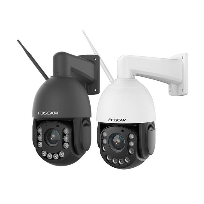 Foscam SD4H - 2K 4MP Outdoor WiFi Auto Tracking PTZ Security Camera with 18x Optical Zoom, 2-Way Audio & AI Human/Vehicle Detection